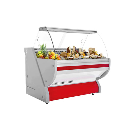 GGM Gastro Serve Over Counter - 1325x1150mm - granite worktop - red front - capacity 260 litres