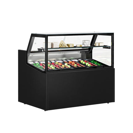 GGM Gastro Serve Over Counter - 1330x910mm - double glazing - black front - capacity 169 litres