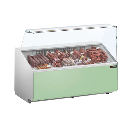 GGM Gastro Serve Over Counter - 1568mm - front panel light green - capacity 324 litres
