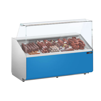 GGM Gastro Serve Over Counter - 1568x979mm - double-glazed glass - front panel light blue - capacity 324 litres