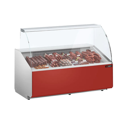 GGM Gastro Serve Over Counter - 1568x979mm - front panel red - capacity 324 litres