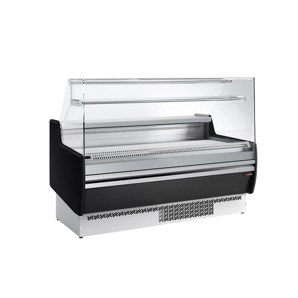 GGM Gastro Serve Over Counter - 1622mm - with 2 doors - with 1 shelf - black front panel - capacity 178 litres