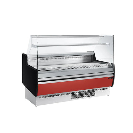 GGM Gastro Serve Over Counter - 1622x953mm - with 2 doors - front panel red - capacity 178 litres