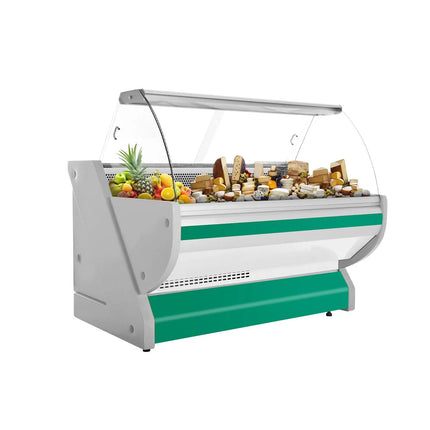 GGM Gastro Serve Over Counter - 1725x1150mm - granite worktop - green front - capacity 340 litres - with lighting