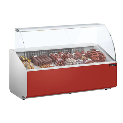 GGM Gastro Serve Over Counter - 1881x979mm - front panel red - capacity 387 litres