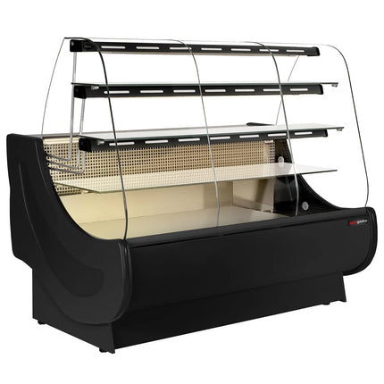 GGM Gastro Serve Over Counter - 1900x980mm - with lighting - 3 shelves - with cake pull-outs