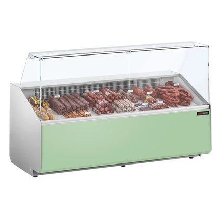 GGM Gastro Serve Over Counter - 2506x979mm - front panel light green - capacity 512 litres