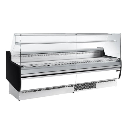 GGM Gastro Serve Over Counter - 2560x953mm - with 4 doors - 1 shelf - white front panel - capacity 282 litres