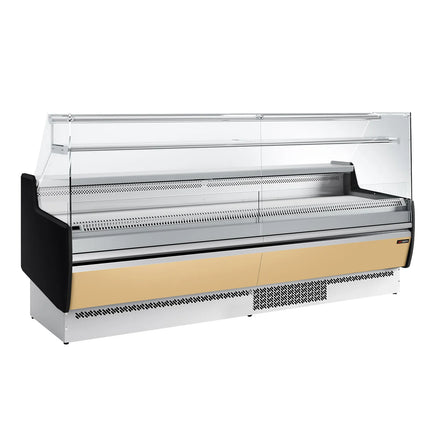 GGM Gastro Serve Over Counter - 2560x953mm - with 4 doors - front panel beige - capacity 282 litres