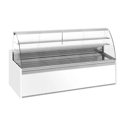 GGM Gastro Serve Over Counter - 2560x985mm - with 4 doors - capacity 430 litres - curved front glass - LED lighting