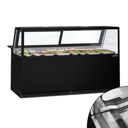GGM Gastro Serve Over Counter KAISA - 2000x1048mm - double glazing - capacity 560 litres