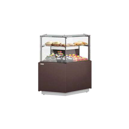 GGM Gastro Serve Over Counter RIGA - 1180x990mm - with 2 shelves - double glazing