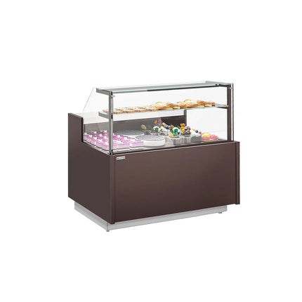 GGM Gastro Serve Over Counter RIGA - 1682mm - with 2 doors - capacity 138 litres - LED lighting - safety glass