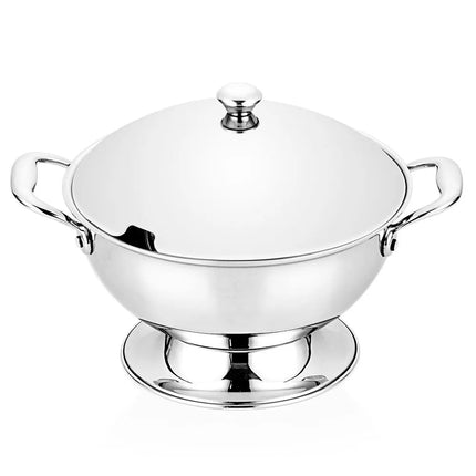 GGM Gastro Serving Pot - Stainless Steel - Ø 180mm - Height: 160mm - incl. Lid