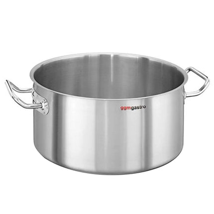 GGM Gastro Shallow Casserole - Stainless Steel - 17.3 L - Ø 360 mm - Height: 170 mm - Induction Compatible