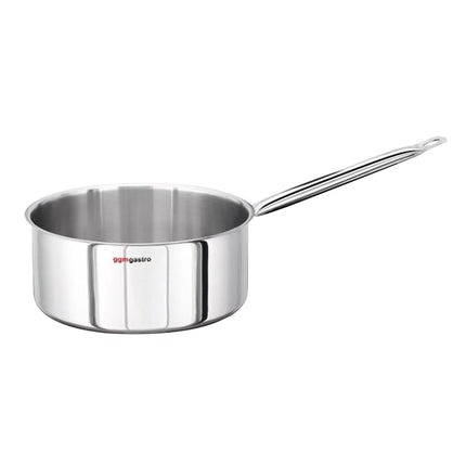 GGM Gastro Shallow Saucepan - Stainless Steel - 3 L - Ø 200 mm - Induction Compatible