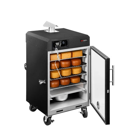 GGM Gastro Smoker Oven - Digital - with 4 Racks - 509x581mm - on Wheels - Black