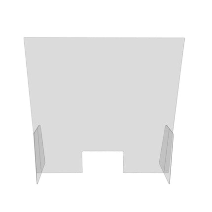 GGM Gastro Sneeze Screen - Acrylic - 600x800mm - with Pass-Through