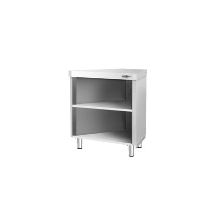 GGM Gastro Stainless Steel Corner Table KOPENHAGEN - 984x663mm