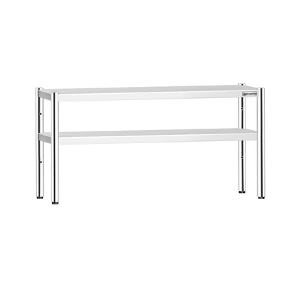 GGM Gastro Stainless Steel double Overshelf - 1600x370mm - height-adjustable