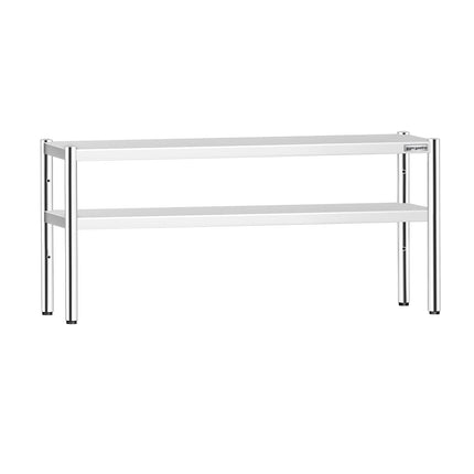 GGM Gastro Stainless Steel double Overshelf - 1800x370mm - height-adjustable