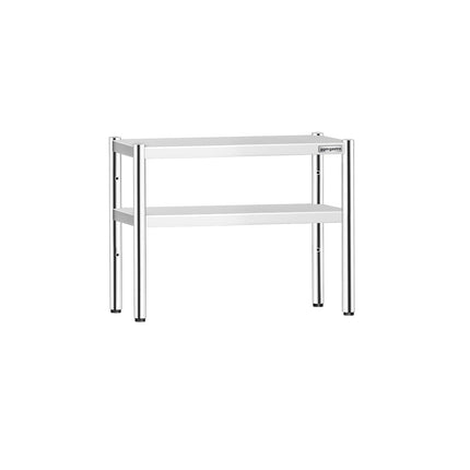 GGM Gastro Stainless Steel double Overshelf - 2 Tier - 800x370mm - height-adjustable