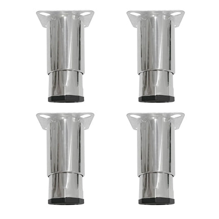 GGM Gastro Stainless steel feet - with plastic glide - 85x85mm - Length: 120-170mm - for Refrigerated pizza prep counter (POS), Refrigerated Worktable (KTS) & Commercial freezers (KG, TS & TG)