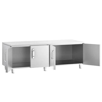 GGM Gastro Stainless Steel Floor Cupboard 1600mm - 4 Doors