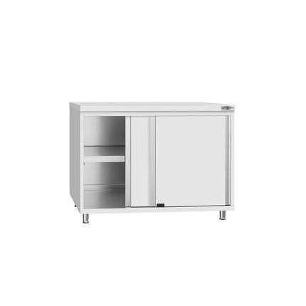 GGM Gastro Stainless Steel Floor Cupboard Flex ECO - 1000x700mm - with Sliding Doors