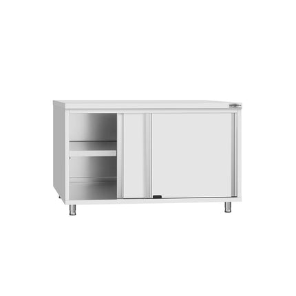 GGM Gastro Stainless Steel Floor Cupboard Flex ECO - 1200x700mm - with Sliding Doors