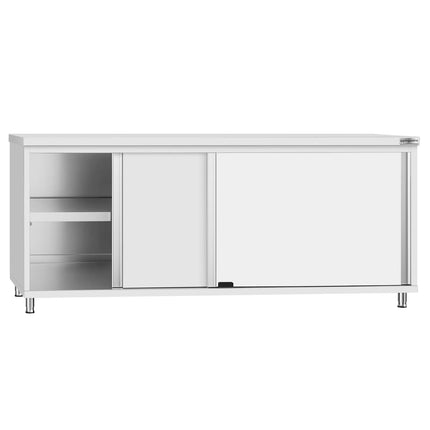 GGM Gastro Stainless Steel Floor Cupboard Flex ECO - 2000x600mm - with Sliding Doors