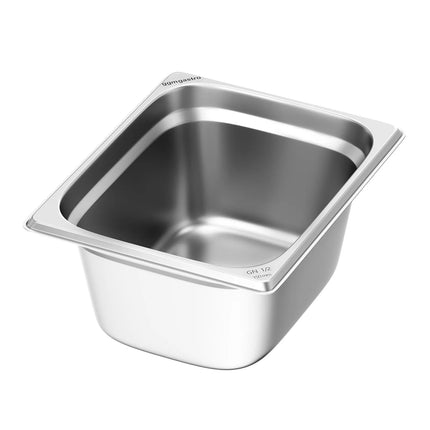 GGM Gastro Stainless Steel Gastronorm Pan GN 1/2 - Depth: 150mm