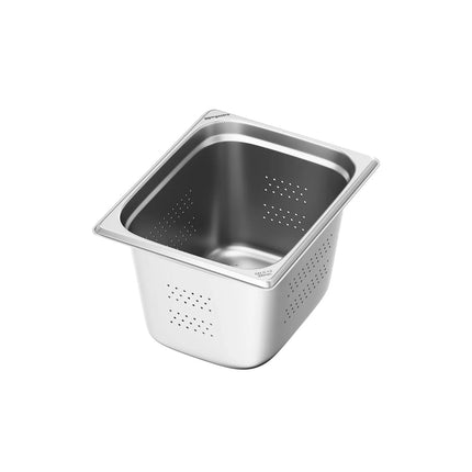 GGM Gastro Stainless Steel Gastronorm Pan GN 1/2 - perforated - Depth: 200mm