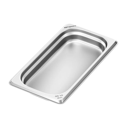 GGM Gastro Stainless Steel Gastronorm Pan GN 1/3 - Depth: 40mm