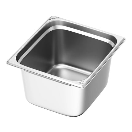 GGM Gastro Stainless Steel Gastronorm Pan GN 2/3 - Depth: 200mm