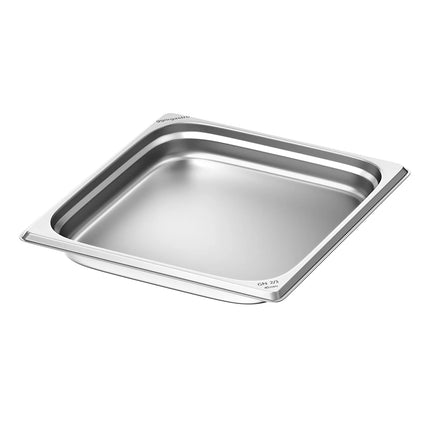 GGM Gastro Stainless Steel Gastronorm Pan GN 2/3 - Depth: 40mm