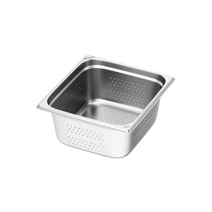 GGM Gastro Stainless Steel Gastronorm Pan GN 2/3 - perforated - Depth: 150mm
