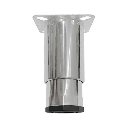GGM Gastro Stainless steel leg - with plastic glide - 85x85mm - Length: 120-170mm - for Refrigerated Worktable (KTS), Refrigerated pizza prep counter (POS), Commercial fridges (KG), Commercial freezers (TS & TG)