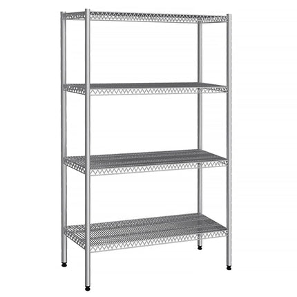 GGM Gastro Stainless Steel Shelving Unit - 1080x500mm - with 4 shelves (ADJUSTABLE)