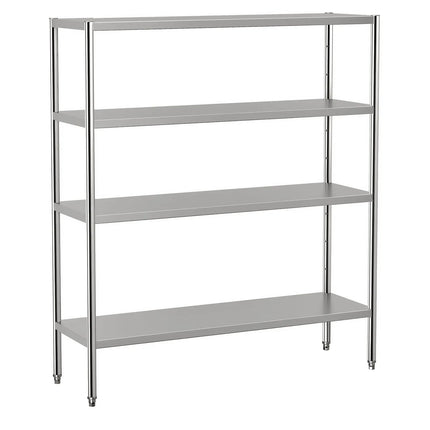 GGM Gastro Stainless Steel Shelving Unit ECO - 1600x500mm - with 4 shelves (ADJUSTABLE)
