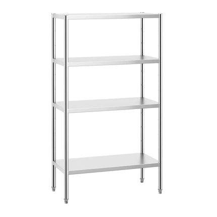GGM Gastro Stainless Steel Shelving Unit PREMIUM - 1020x500mm - with 4 shelves (ADJUSTABLE)