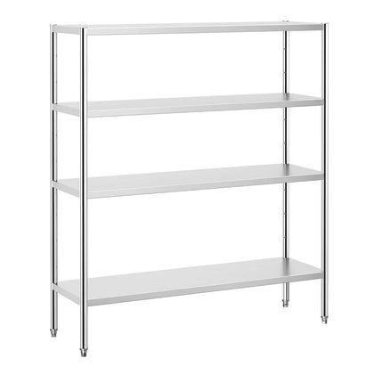 GGM Gastro Stainless Steel Shelving Unit PREMIUM - 1600x500mm - with 4 shelves (ADJUSTABLE)