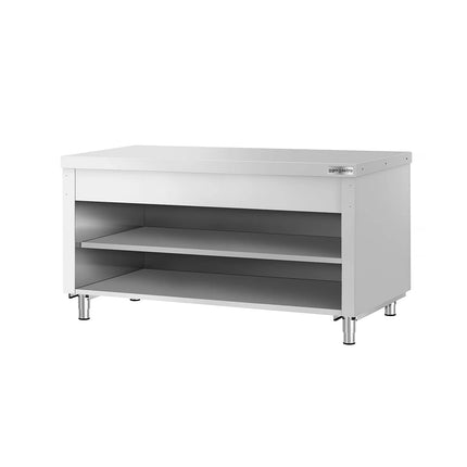 GGM Gastro Stainless Steel Work Table KOPENHAGEN - 1560x700mm - with Undershelf