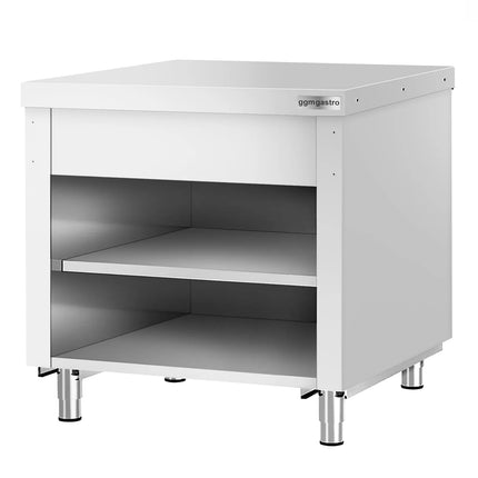 GGM Gastro Stainless Steel Work Table KOPENHAGEN - 910x700mm - with Undershelf
