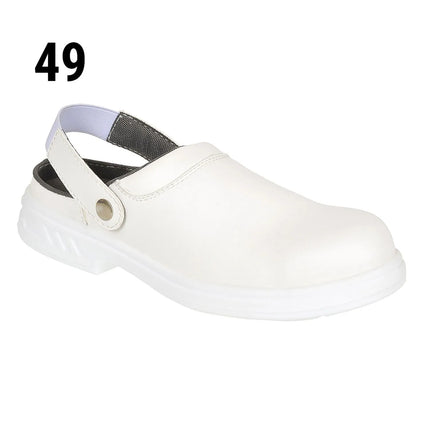 GGM Gastro Steelite | Safety Chef Clogs SB - White - Size: 49