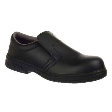 GGM Gastro Steelite | Slip-On Safety Shoes - Black - Size: 34