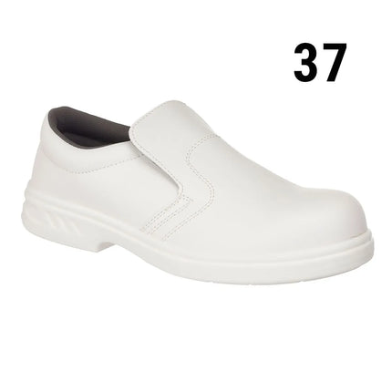 GGM Gastro Steelite | Slip-On Safety Shoes - White - Size: 37