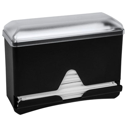 GGM Gastro Straw Dispenser (for 250 Straws) - One-Sided Dispensing - Polystyrene - 254x108x203mm - Black | Straw Dispenser