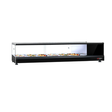 GGM Gastro Tapas Display Fridge PREMIUM - 1376x247mm - 6x GN 1/3 - Black