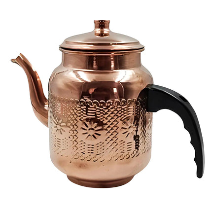 GGM Gastro Tea Pot - Copper-coated exterior - 1L - 120x120x160mm - with lid - for ETKA2 & ETKA3